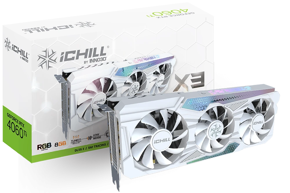 INNO3D GeForce RTX 4060 Ti 8GB iCHILL X3 WHITE